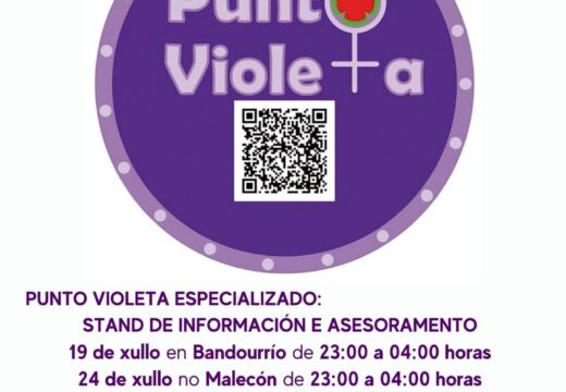 Información dos puntos violeta na Festa da Dorna (colabora a Cofradía da Dorna co CIM)